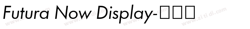 Futura Now Display字体转换